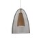 Besa Lighting Dano Cord Pendant, Smoke/Medium, Satin Nickel Finish, 1x9W LED 1JT-DANOSMMD-LED-SN - alternate 1